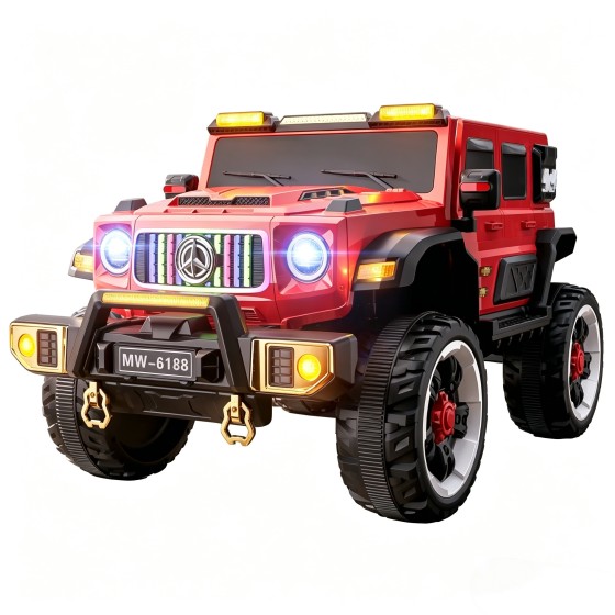 4WD Kids Electric Ride On Car | Can Hold Adult | Remote Control Off-Road Toy Car for Boys Girls