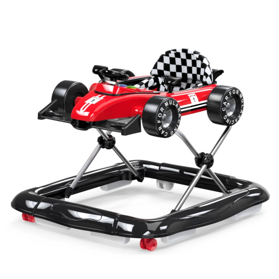 Multifunctional Baby Walker, Anti Bow-Leg Toddler Walking Toy Car with Seat & Push Handle, Anti-Rollover Design
