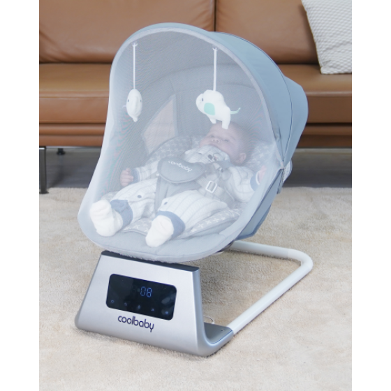 Electric Baby Rocking Bassinet, Newborn Soothing Sleep Aid Rocker Chair, Free Your Hands While Taking Care of Baby