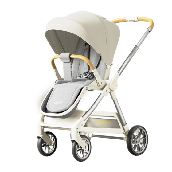 Reversible High Landscape Baby Stroller for Newborns, Lightweight Foldable Toddler Buggy with Sit & Recline Modes