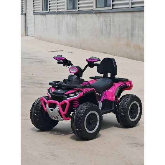 Two-seater Kids Electric Off-Road Vehicle, 4-wheel drive with remote control for kids self-driving, rechargeable toy car for boys and girls