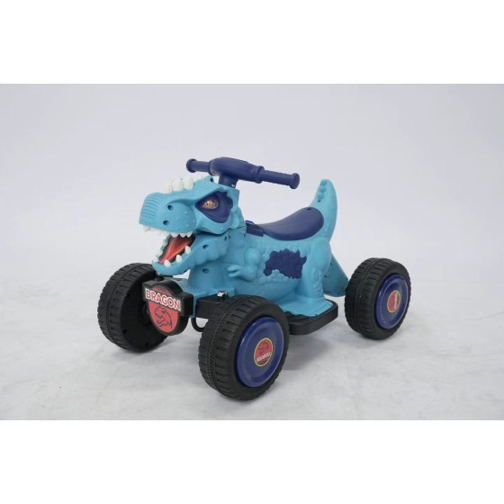 New Kids Dinosaur Electric Tricycle, Rechargeable Ride-On Toy Car with Remote Control for Children